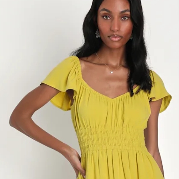 Zara Dresses & Skirts - Zara 🍋‍🟩 Lime Green 💚 Dress Size M.Pit To Put 18".Length 34"